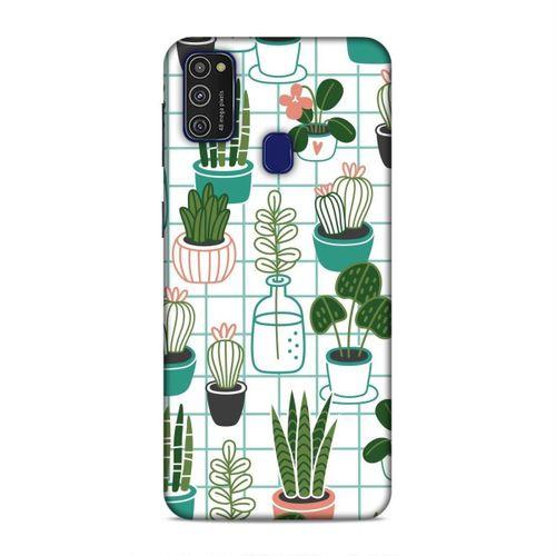 Samsung Galaxy M21 Kılıf Kaktus1 Arka Kapak Silikon Koruma Full Koruyucu