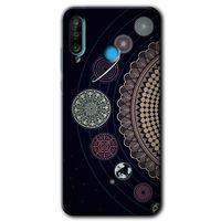 Huawei P30 Lite Kılıf HD Desen Baskılı Arka Kapak - Gezegen Döngüsü + Kırılmaz Cam