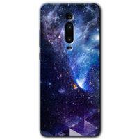 Potkal Hediye Fabrikası Xiaomi Mi 9T Kılıf HD Desen Baskılı Arka Kapak - Galaksi