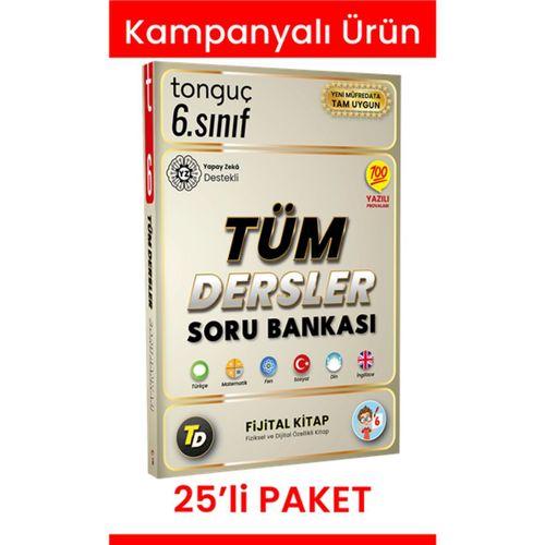 6. Sınıf Tüm Dersler Soru Bankası 25' li Paket (2 Kitap Hediyeli)