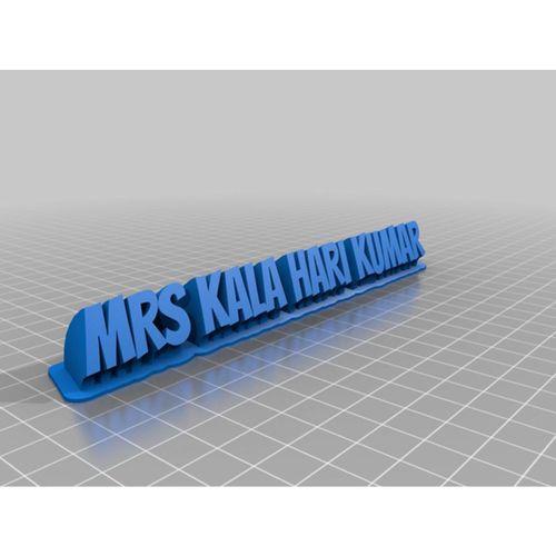 MRS KALA HARI KUMAR 3D Baskı (Bu ürün Sadece Plastik parçadır - Almadan Önce Soru Sorabilirsiniz)
