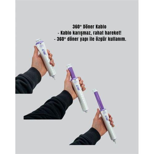 Gw 32mm Döner Başlıklı Saç Kıvırma Makinesi – Her An Her Yerde Profesyonel Şekillendirme