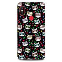 Lopard Xiaomi Redmi Note 6 Pro Uyumlu Kılıf Kediler (26) Tpu Silikon Kılıf Karışık Renkli