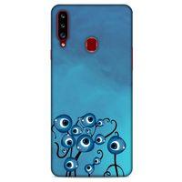 Nazarium (12) Desenli Silikon Kapak Samsung Galaxy A20s Kılıf