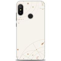 Xiaomi Mi A2 Lite Kılıf HD Baskılı Kılıf - Yıldız Haritası + Tam Ekran Koruyucu