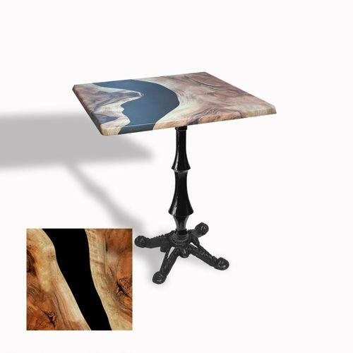 Dockers Çipa 1012 Döküm Ayak Kare Masa 80x80 cm - (Werzalit, Wermodin ve Allzalit Tabla) - Epoxy