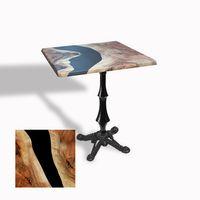 Dockers Çipa 1012 Döküm Ayak Kare Masa 80x80 cm - (Werzalit, Wermodin ve Allzalit Tabla) - Epoxy