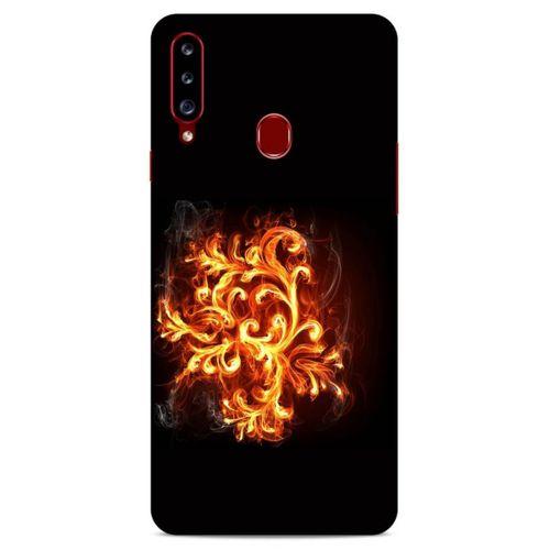 Lopard Samsung Galaxy A20s Uyumlu Kılıf FireX (26) Tpu Silikon Kılıf Ateş Wallpaper