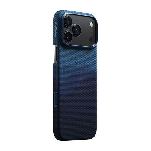 Apple iPhone 17 Pro Max Kılıf M-safe Şarj Özellikli Aramid Fiber Pitaka Tactile Woven Starpeak Serisi Over The Horizon Kapak