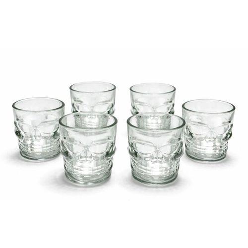 6'lı Kurukafa Cam Shot Bardağı Alk2152