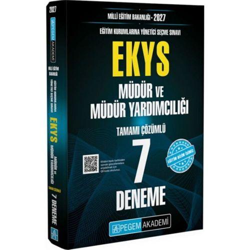 2027 EKYS MEB Müdür ve Müdür Yardımcılığı 7 Deneme Pegem Yayınları