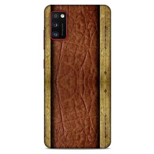 Samsung Galaxy A41 Kılıf Patchwork (24) Darbe Emici Kılıf Kahve Sarı