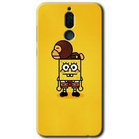 Potkal Hediye Fabrikası Huawei Mate 10 Lite Kılıf HD Desen Baskılı Arka Kapak - Sünger Bob