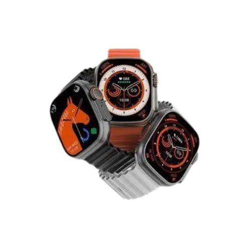 Yeni Model Akıllı Saat Ultra Smart Watch Gümüş Kasa 45mm Titreşim