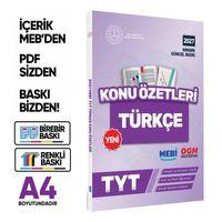 2027 YKS-TYT MEBİ-OGM Türkçe Pratik Konu Özet Kitabı RENKLİ A4 Boyut Görsel Destekli BASKI ÜCRETİ