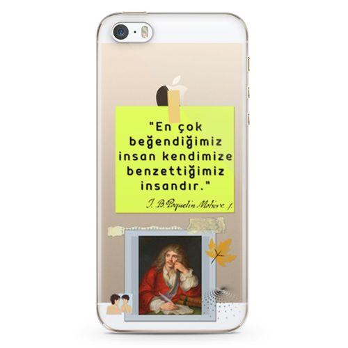 Apple iPhone 5s Kılıf Caps Moliere Arka Kapak Koruma Desenli Full Koruyucu