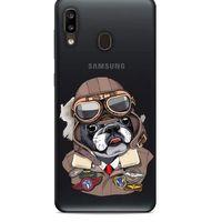 Zoologix (30) Samsung Galaxy A20 Şeffaf Kılıf Silikon Desenli