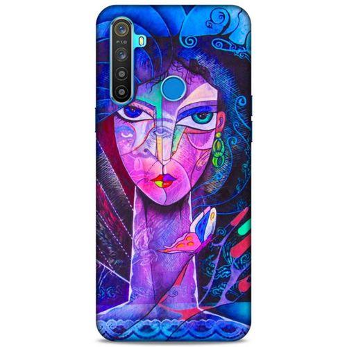 Lopard Oppo Realme 5i Uyumlu Kılıf Sürreal Yüzler ♀ (47) Crystal Flex Kılıf Baskılı
