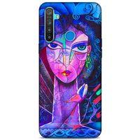 Lopard Oppo Realme 5i Uyumlu Kılıf Sürreal Yüzler ♀ (47) Crystal Flex Kılıf Baskılı