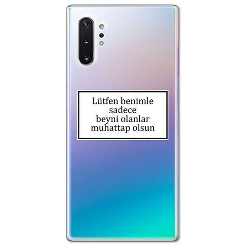 Galaxy Note 10 Kılıf HD Yazı Baskılı Silikon Arka Kapak - Yazı 14