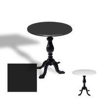 Dockers Çipa 1001 Döküm Ayak Yuvarlak Masa Çap 90cm - (Werzalit, Wermodin ve Allzalit Tabla) - Siyah