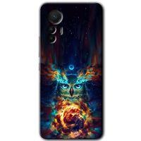 Xiaomi Mi 12 Lite HD Baskılı Kılıf + 9D Tam Ekran Koruyucu - Ballı Baykuş