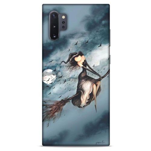 Y.Liva-2021 Özel Seri Cadılı Samsung Galaxy Note 10 Plus Kılıf Silikon Kapak