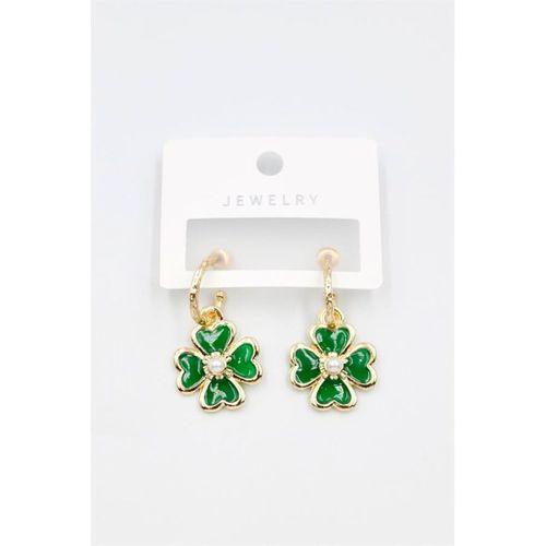 Çiçek Küpe - Yeşil