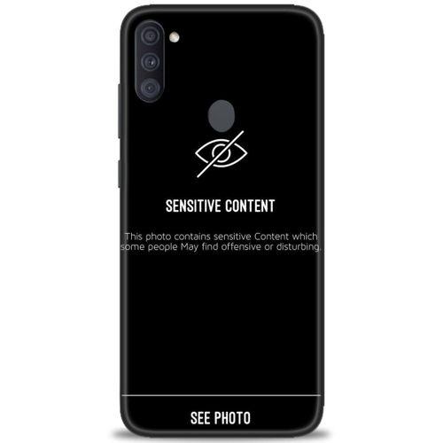 Samsung Galaxy A11 Kılıf HD Baskılı Kılıf - Sensitive Content + Tam Ekran Koruyucu