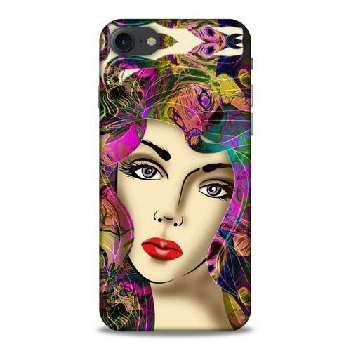 Lopard Apple Iphone 7 Uyumlu Kılıf Sürreal Yüzler ♀ (17) Tasarım Kılıf Baskılı