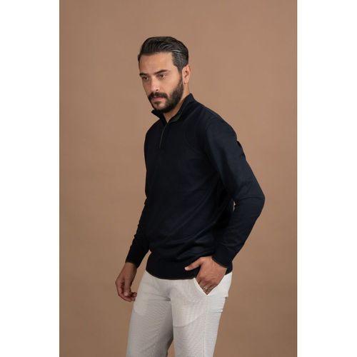 Fermuarlı Balıkçı Yaka Polyamid Kumaş Mevsimlik Triko Kazak