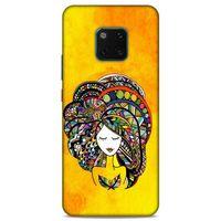 Lopard Huawei Mate 20 Pro Uyumlu Kılıf Sürreal Yüzler ♀ (34) Slim Armor Kılıf Desenli