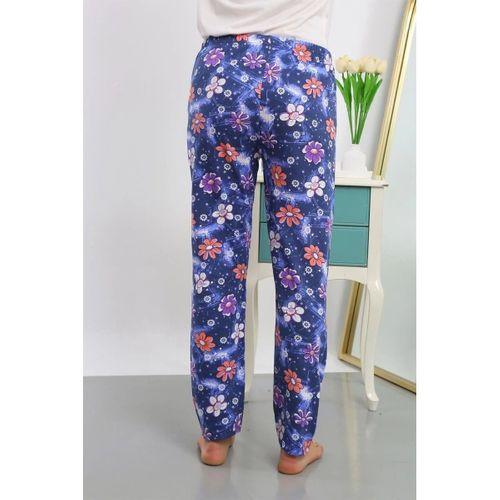 Kadın Pamuklu Alt Pijama Lacivert