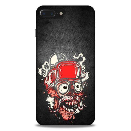 Lopard Apple Iphone 7 Plus Uyumlu Kılıf Tattoo's (5) Koruma Kabı Kırmızı Siyah