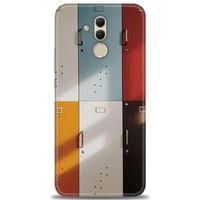 Huawei Mate 20 Lite Kılıf HD Baskılı Kılıf - Renkli Kapılar + Tam Ekran Koruyucu