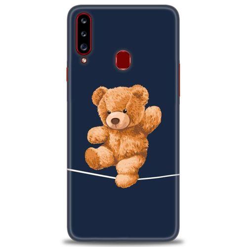Samsung Galaxy A20S Kılıf HD Baskılı Kılıf - İpteki Teddy + Tam Ekran Koruyucu