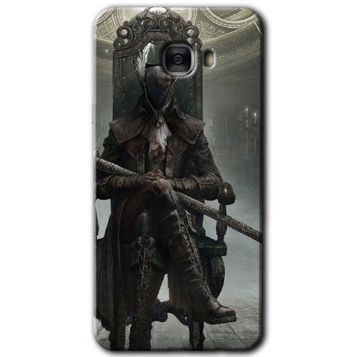 Potkal Hediye Fabrikası Samsung Galaxy C7 Kılıf HD Desen Baskılı Arka Kapak - Bloodborne Hunters