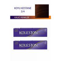 2 Adet Single Tüp Boya Saç Boyası Koyu Kestane 3/4