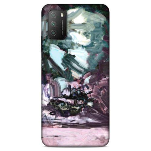 Lopard Xiaomi Poco M3 Uyumlu Kılıf Soyut Sanat (39) Baskılı Liquid Crystal Kılıf