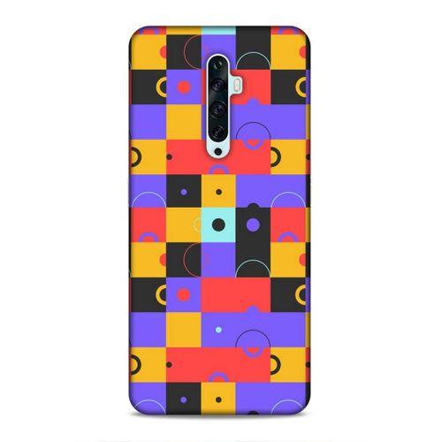 Oppo Reno 2z Uyumlu Kılıf Insomnia (37) Silicone Cover Mor Sarı