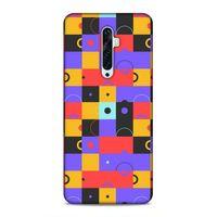 Oppo Reno 2z Uyumlu Kılıf Insomnia (37) Silicone Cover Mor Sarı