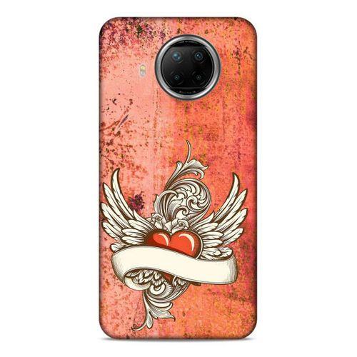 Lopard Xiaomi Redmi Note 9 Pro 5G Uyumlu Kılıf Tattoo's (7) Telefon Kılıfı Kırmızı Beyaz