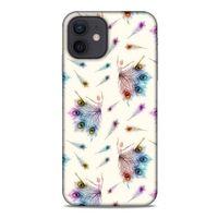 Apple iPhone 12 Kılıf Desenli Özel Seri Tüyler (35) Fit Design Kılıf