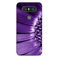 LG K41S - K51S Uyumlu Kılıf Mor Delisi (36) Glitter Kılıf Çiçek