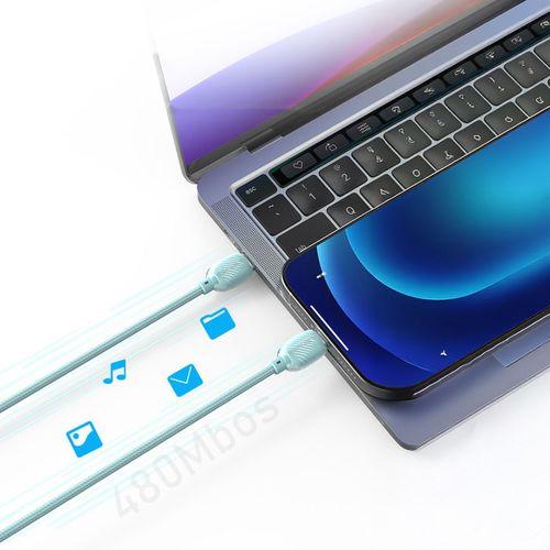 Lenyes LC536 Type-C to Type-C PD Örgü Tasarımlı Hızlı Şarj Özellikli Data ve Şarj Kablosu 60W 1M