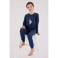 U.S.Polo U.S. Polo Assn Uzun Kol Pijama Takım US2233-4 Koyu İndigo