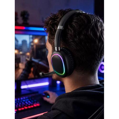 Bluetooth 5.0 Kablosuz Kulak Üstü Kulaklık Mikrofonlu Rgb Aydınlatmalı