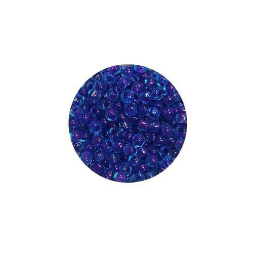 Dökme Cam Kum Boncuk (8/0) 3 mm - 60 Gram - Şeffaf Koyu Mavi - BNC202
