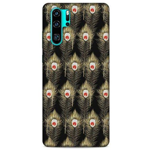 Huawei P30 Pro Kılıf Desenli Özel Seri Tüyler (22) Tam Koruma Kılıfı