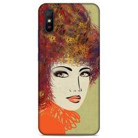 Lopard Xiaomi Redmi 9A Uyumlu Kılıf Sürreal Yüzler ♀ (32) Soft Silikon Kılıf Desenli